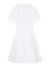 Alaïa Midi Dress In Blanco