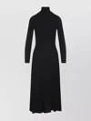 Alaïa Women Black Fluid Jersey Heart Dress In Black