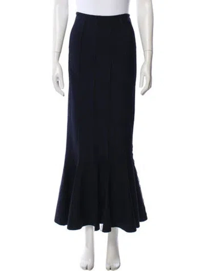 Pre-owned Alaïa Midi Length Skirt In Black