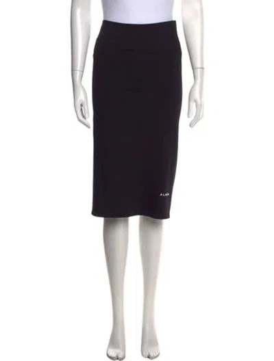 Pre-owned Alaïa Midi Length Skirt In Black