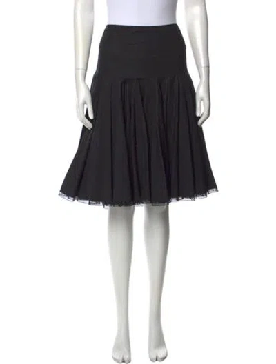 Pre-owned Alaïa Midi Length Skirt In Black