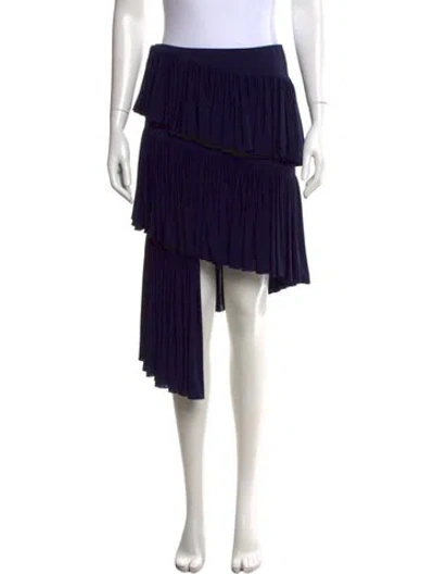 Pre-owned Alaïa Midi Length Skirt W/ Tags In Blue