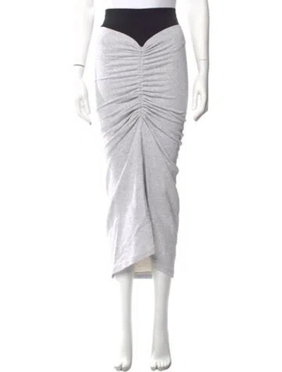 Pre-owned Alaïa Midi Length Skirt W/ Tags In White