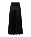 Alaïa Alaia Merino Wool Maxi Skirt In Black