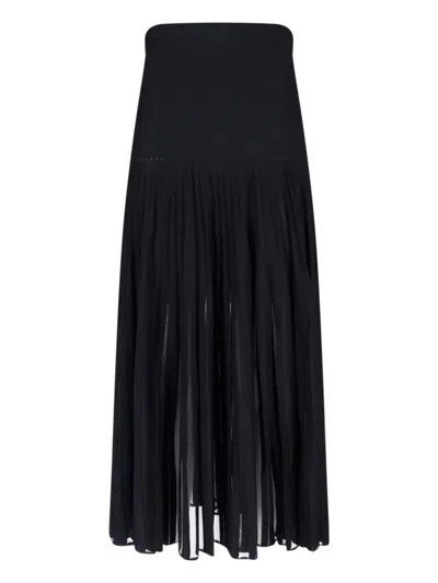 Alaïa Midi Skirt In Black