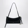 Alaïa Alaia Midnight Blue Suede Small Le Click East West Bag Women In Blue
