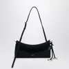 Alaïa Midnight Suede Small Le Click East West Bag In Blue