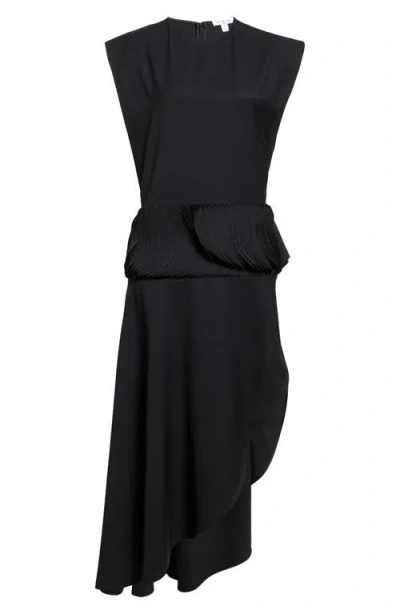 Alaïa Milfeuile Dress In Noir Alaia