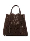 Alaïa Mina 20 Leather Handbag In Green