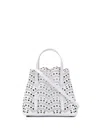Alaïa Mina 20 Leather Handbag In White
