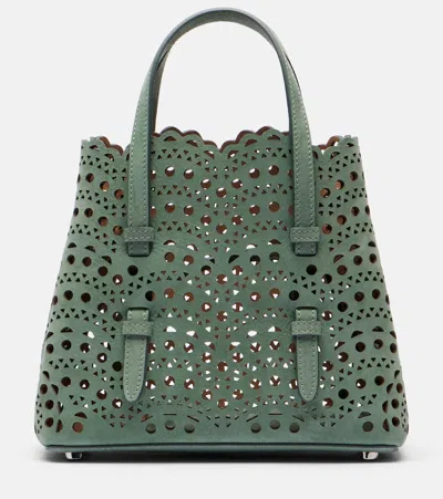 Alaïa Mina 20 Small Leather Tote Bag