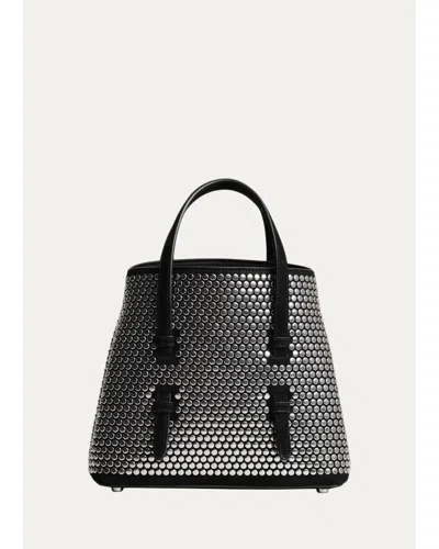 Alaïa Mina 20 Studded Top-handle Bag In Black