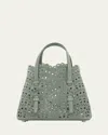 Alaïa Mina 20 Top-handle Bag In Perforated Suede