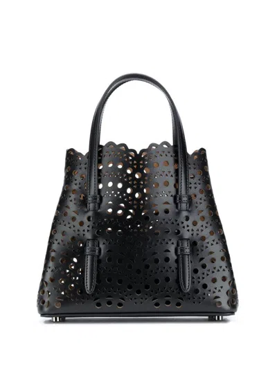 Alaïa Mina 20 Tote In Vienne Wave Calfskin Bags