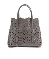 Alaïa Mina 20 Viennese Wave Small Handbag In Gray