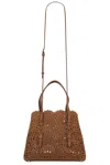 Alaïa Mina 25 Bag In Luxury Suede In Terre D'ombre