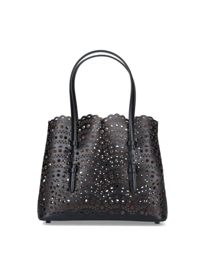 Alaïa 'mina 25' Hand Bag In Black