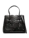 Alaïa Mina 25 Leather Handbag In Black