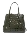 Alaïa Mina 25 Leather Handbag In Green