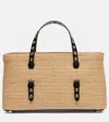 Alaïa Mina 25 Medium Straw Tote Bag