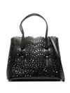 Alaïa Mina 25 Bag In Luxurious Wave Calf Leather In Black
