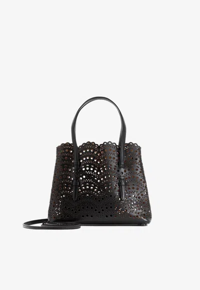 ALAÏA MINA 25 TOTE BAG IN VIENNE WAVE CALFSKIN