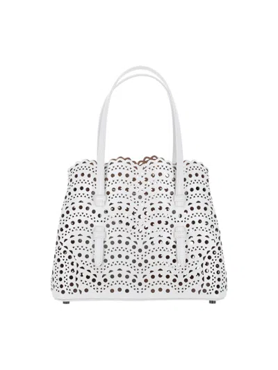Alaïa 'mina 25' Tote Bag In White