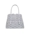 Alaïa Leather Mina 25 Top-handle Bag In White