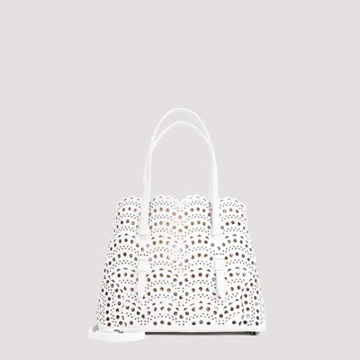 Alaïa Mina 25 Vienne Bag In White