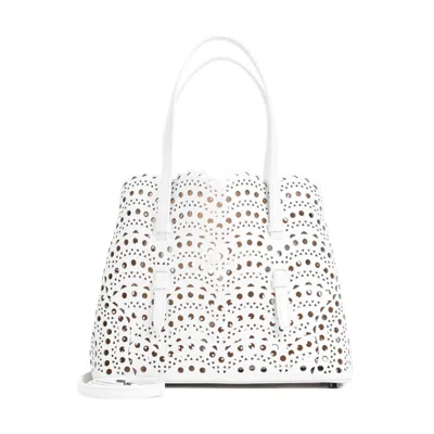 Alaïa Mina 25 Vienne Bag In White