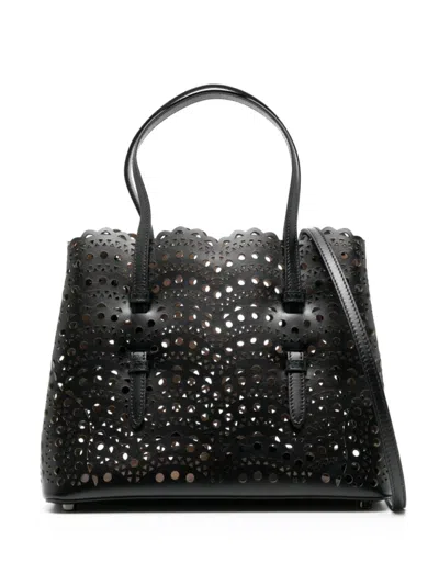 Alaïa Mina 25 Vienne Wave Lux Tote Bag In Multicolor