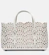 ALAÏA ALAÏA MINA 25 VIENNE WAVE SMALL LEATHER TOTE BAG