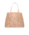Alaïa Mina 32 Tote Bag In Nude