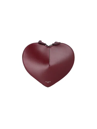 Alaïa Mini Bag "coeur" In Red