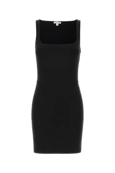 Alaïa Alaia Mini Bodycon Dress Silk Viscose Blend In Black