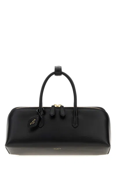 Alaïa Alaia Mini Delta Leather Small Handbag In Pink