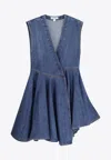 Alaïa Wrap Dress In Blue