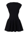 Alaïa Knitted Skater Dress In Black
