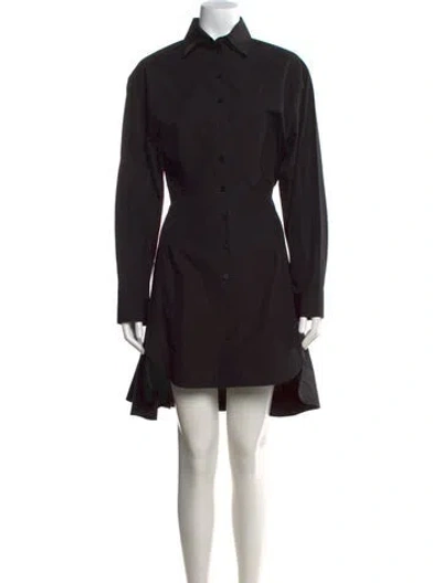 Pre-owned Alaïa Mini Dress In Black