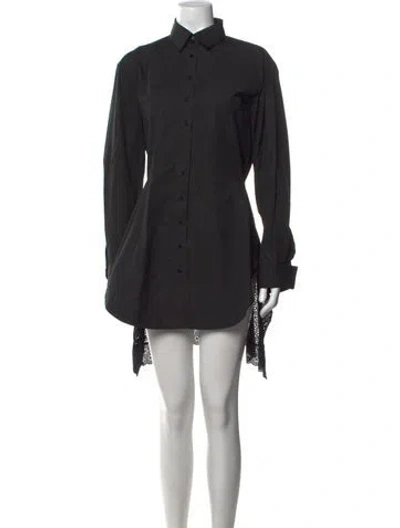 Pre-owned Alaïa Mini Dress In Black