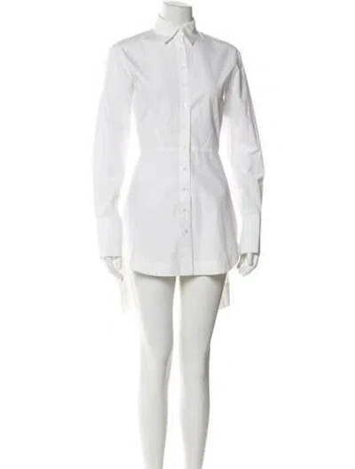 Pre-owned Alaïa Mini Dress In White