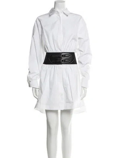 Pre-owned Alaïa Mini Dress In White