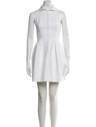 Pre-owned Alaïa Mini Dress In White