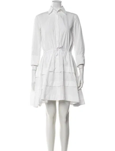 Pre-owned Alaïa Mini Dress In White