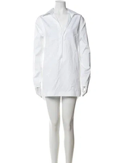 Pre-owned Alaïa Mini Dress In White