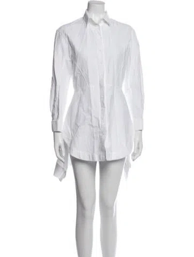 Pre-owned Alaïa Mini Dress In White