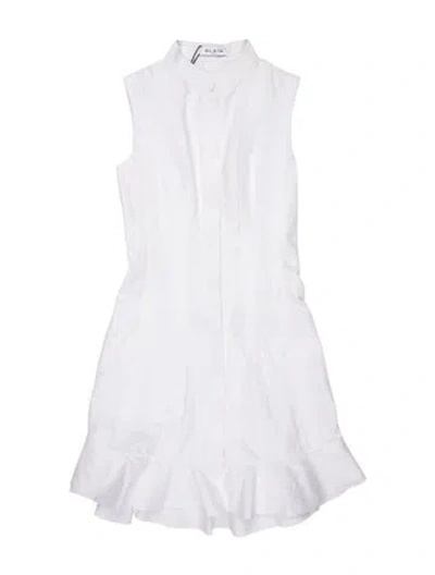 Pre-owned Alaïa Mini Dress In White