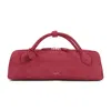 Alaïa Le Teckel Suede Clutch In Multi