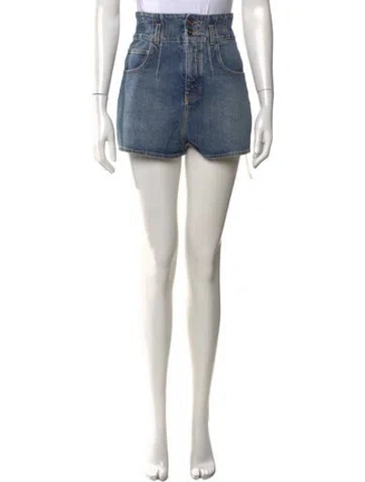 Pre-owned Alaïa Mini Shorts In Blue