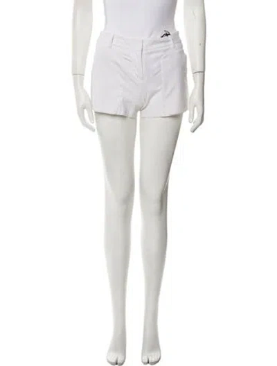 Pre-owned Alaïa Mini Shorts In White